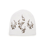 Hellstar White Studded Beanie