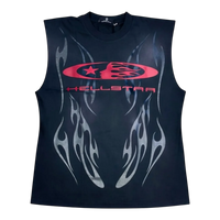 Hellstar Sports Flame Gel Cutoff T-Shirt