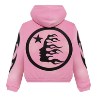Hellstar Sports Flame Zip Up Hoodie