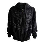 Hellstar Tribal Flame Zip Up Hoodie