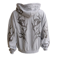 Hellstar Tribal Flame Zip Up Hoodie
