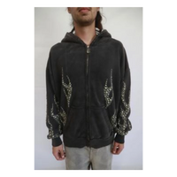 Hellstar Black Studded Zip-up