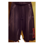 Hellstar Black Holy Cross 3/4 Shorts