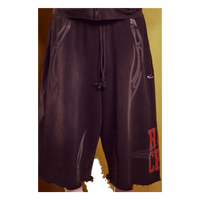 Hellstar Black Holy Cross 3/4 Shorts