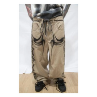 Hellstar Khaki Cargo Airbrushed Pants